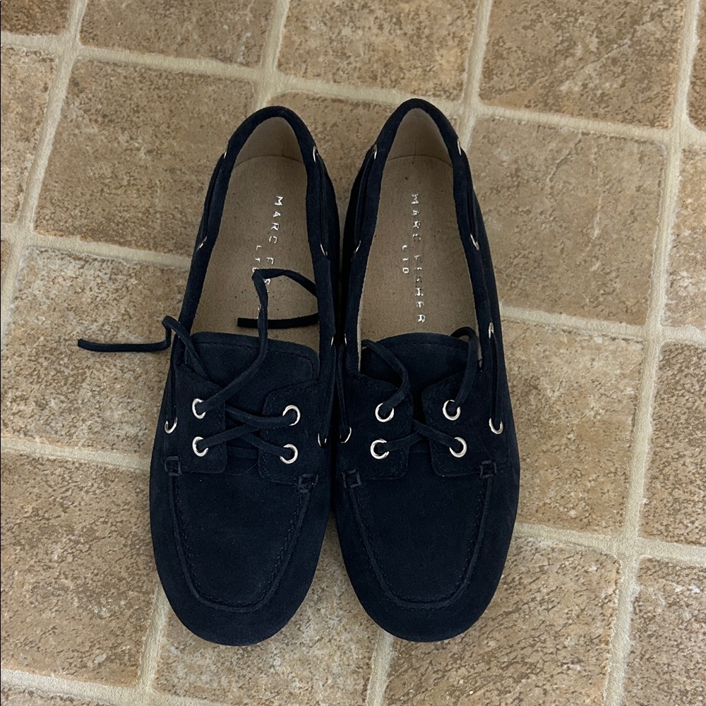 Marc Fischer Black Boat Shoes